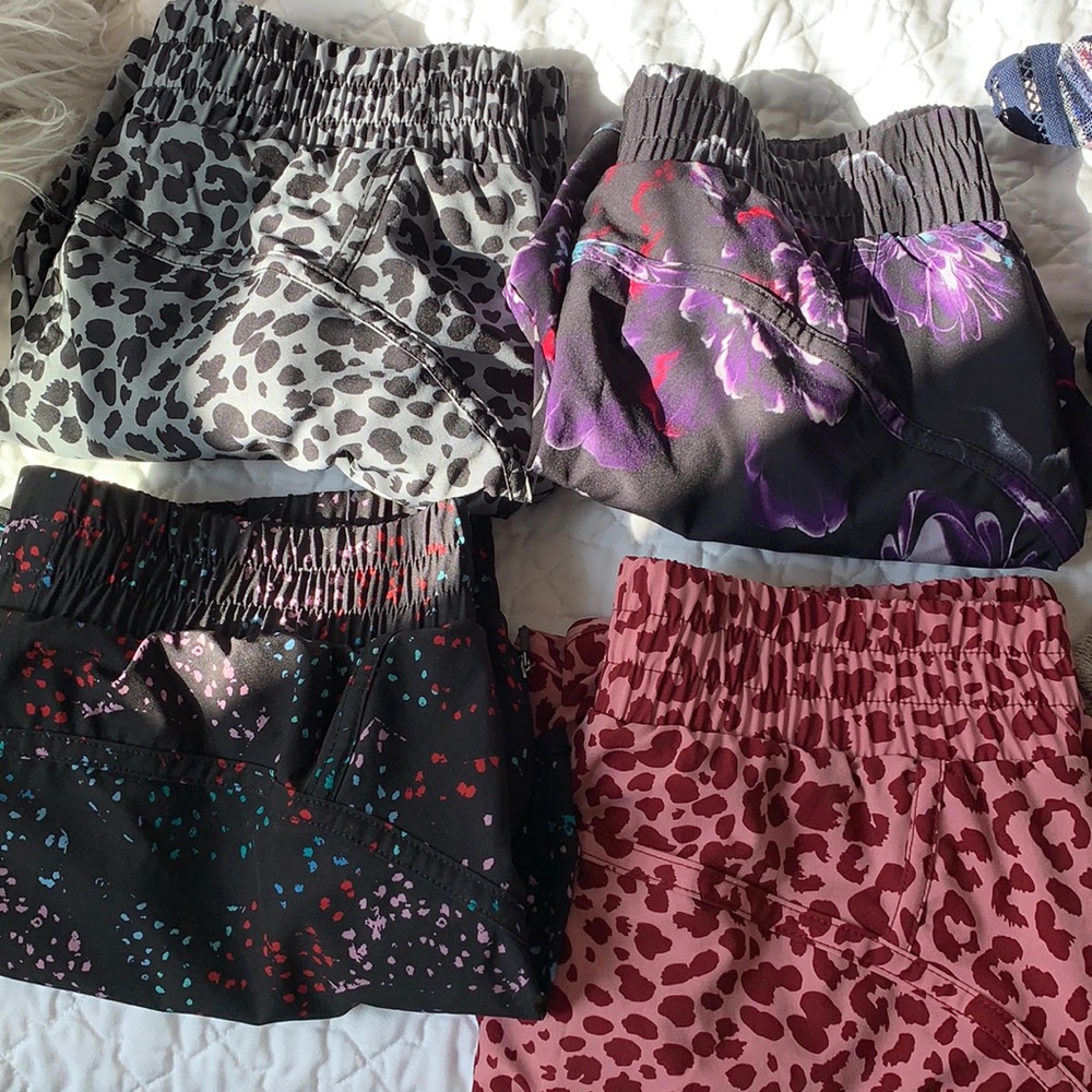 4 pairs of running shorts